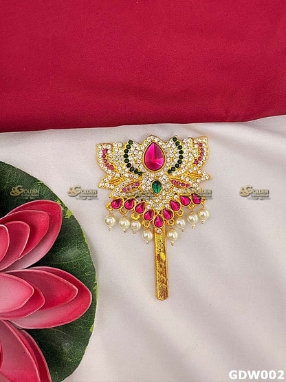 Varalakshmi Lotus Alankaram for Lakshmi idol decoration