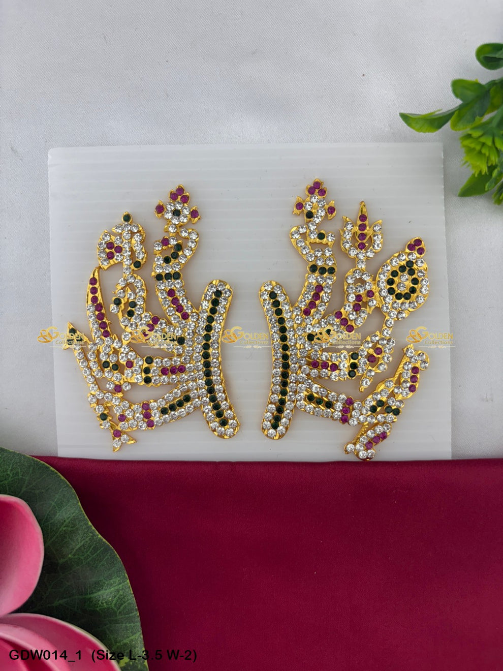 Durga Devi Weapon Hands with Stone Work GDW-014 | Golden Collections