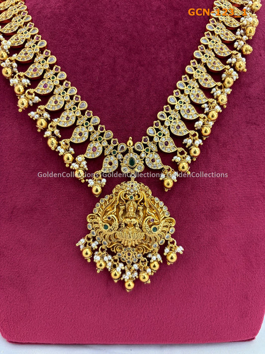 Wedding Necklace Gold Plated : Top Trending Necklaces GoldenCollections 2