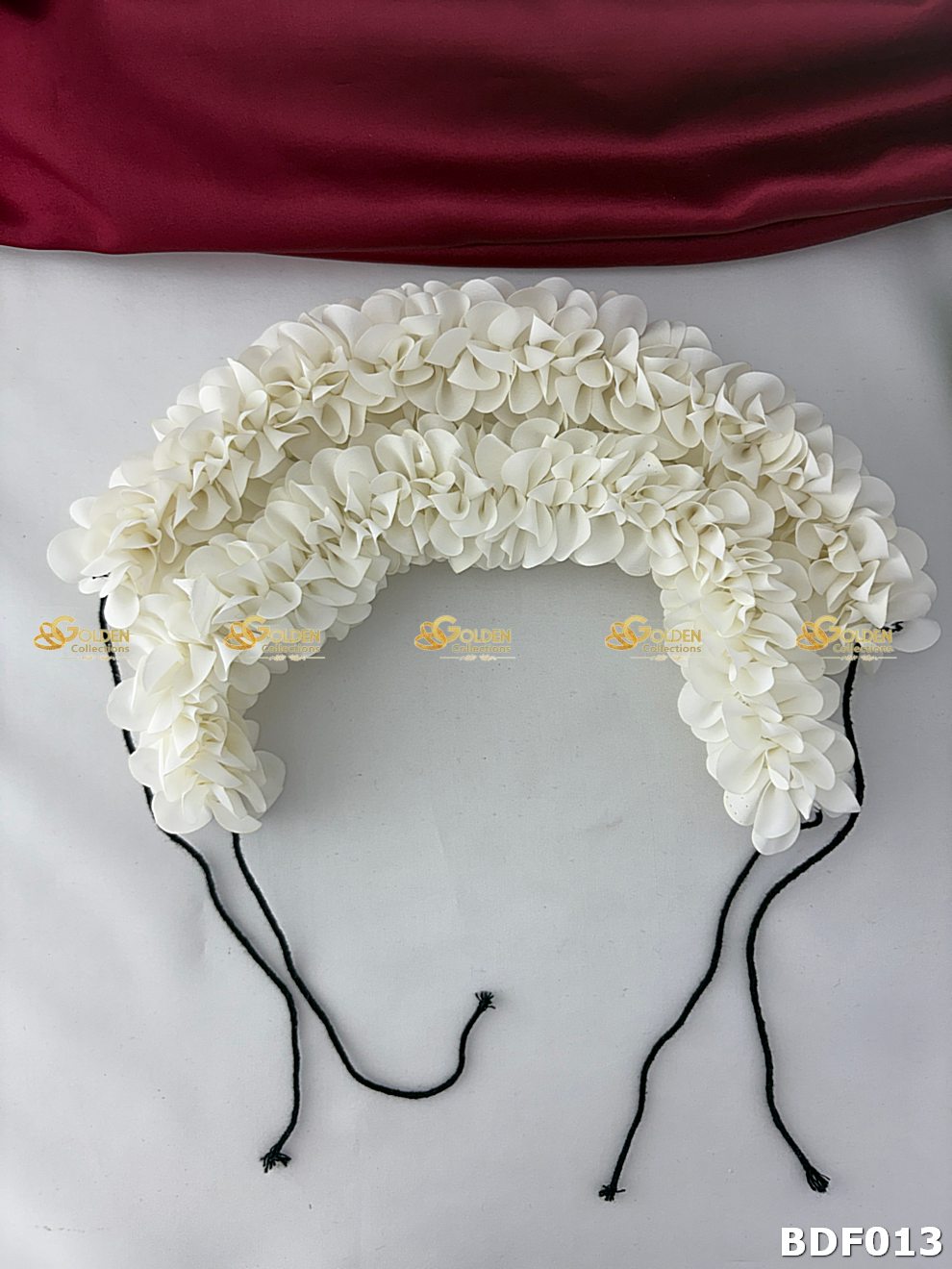 White cloth Bharatanatyam dance flowers resembling jasmine for classical dance hair Goldencollections