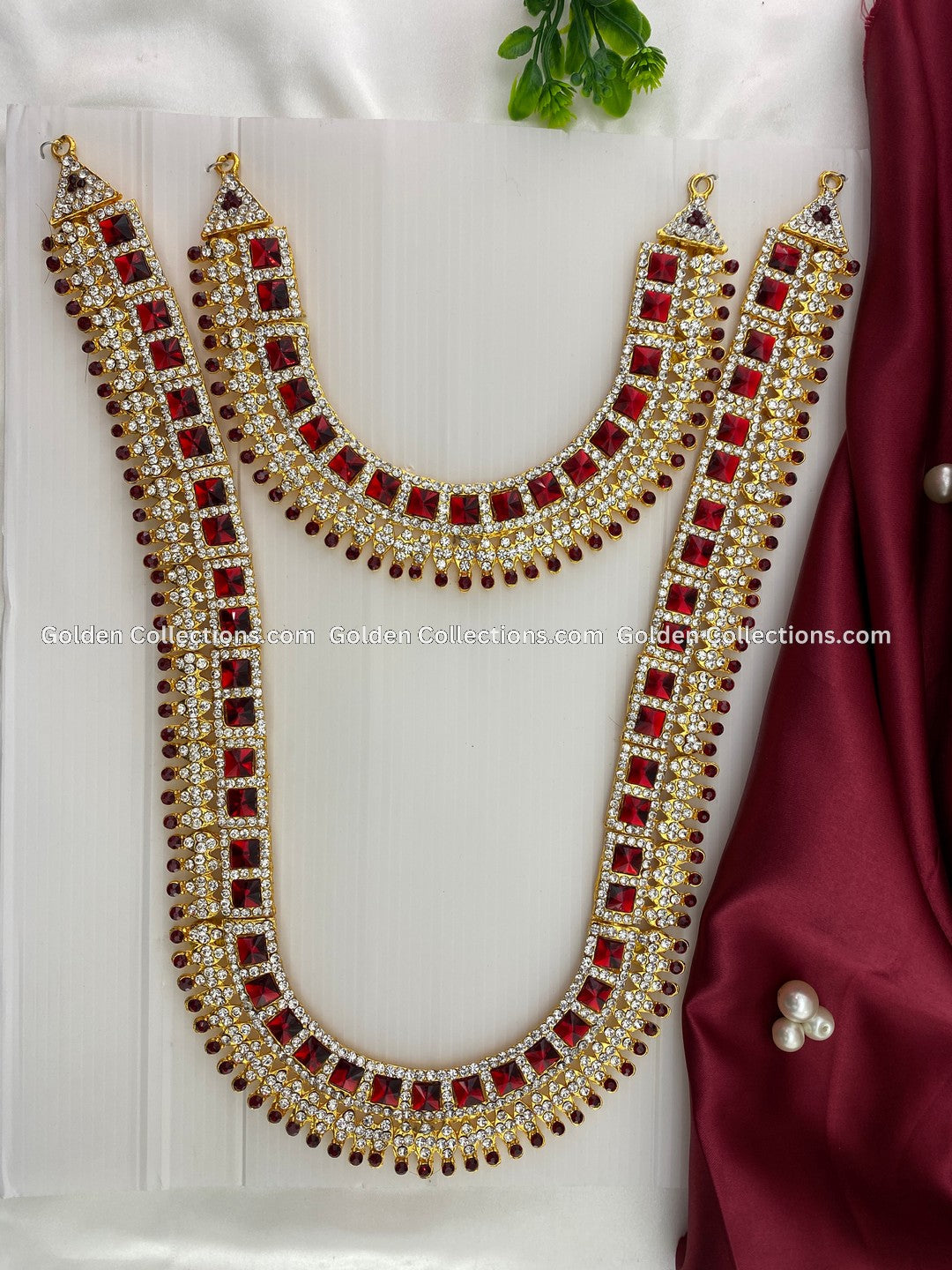 Adorn with Decorative Deity Long Necklace-GoldenCollections