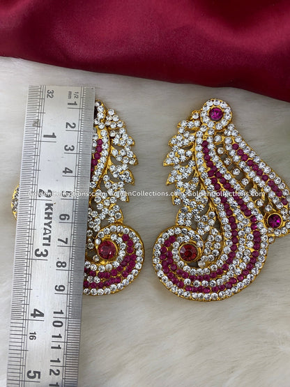 Alankaram Goddess Earrings - Divine Adornments - DGE-133 2