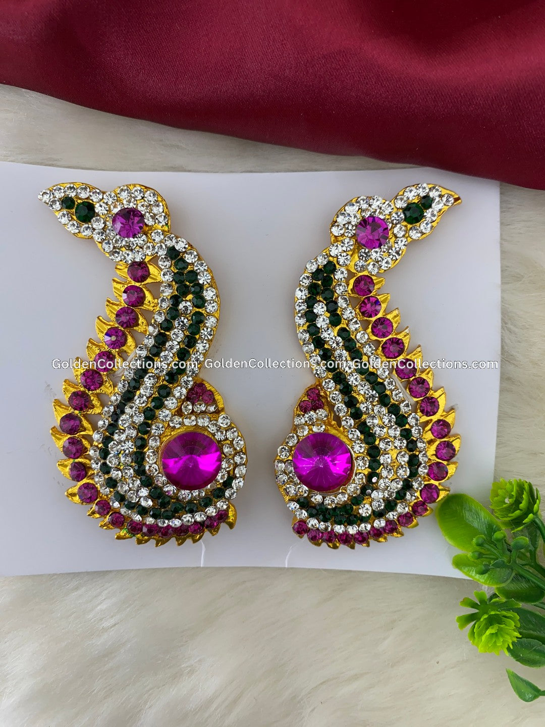 Alankaram Goddess Earrings - Divine Adornments - DGE-158