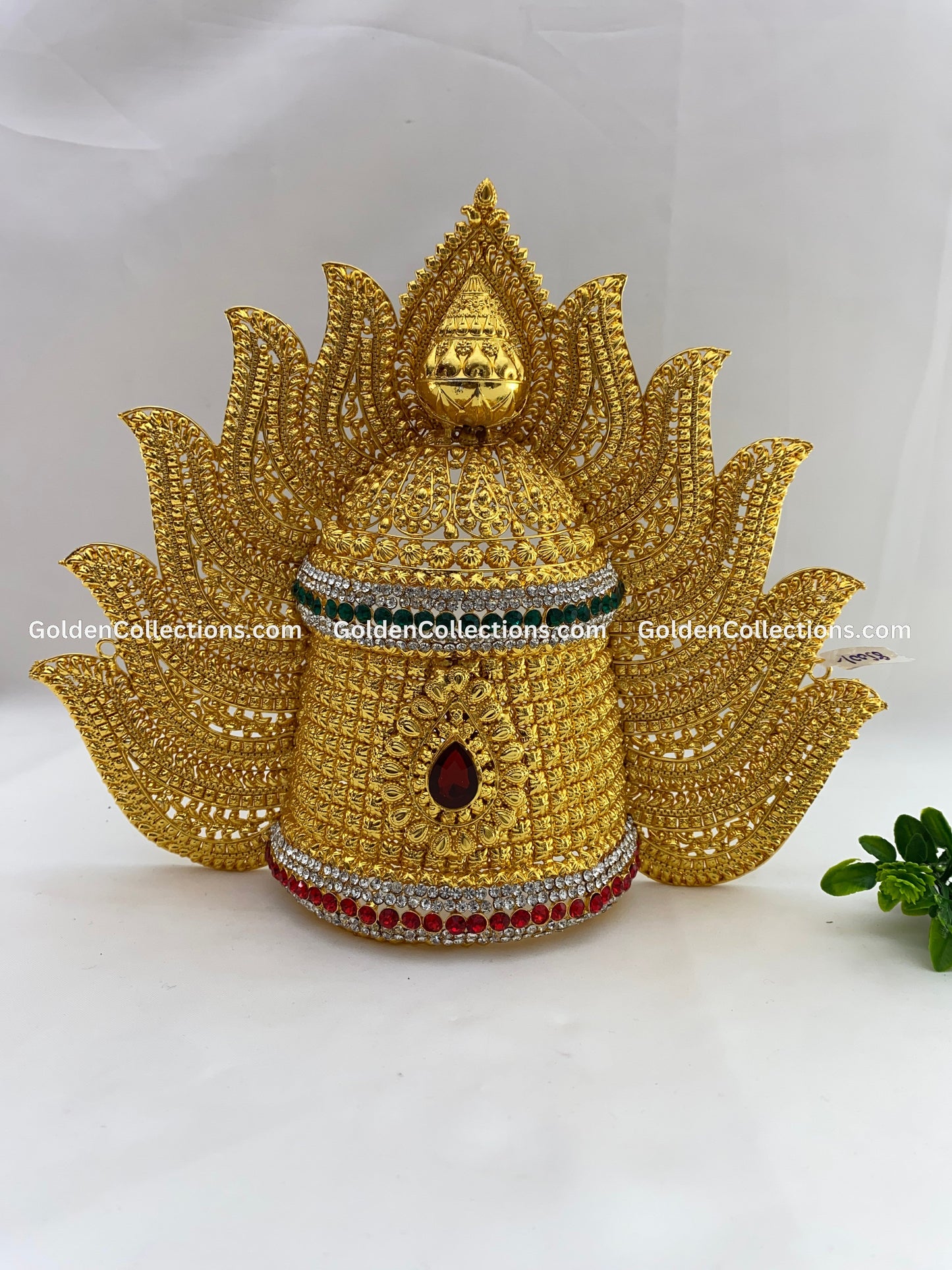 Amman Alangaram - Gold Plated Crown Kireedam - GoldenCollections DGC-024