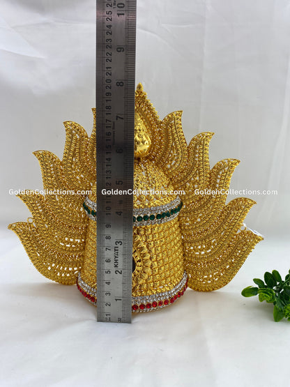 Amman Alangaram - Gold Plated Crown Kireedam - GoldenCollections DGC-024 2