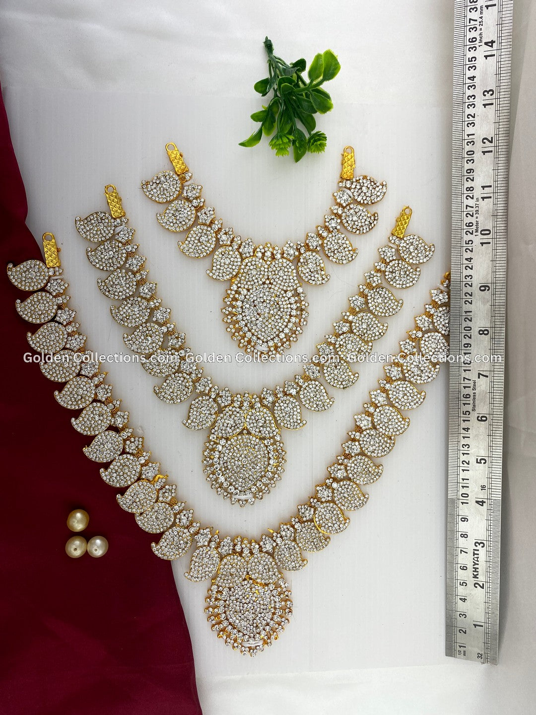 Amman Deity Long Necklace Collection - GoldenCollections DLN-001 2