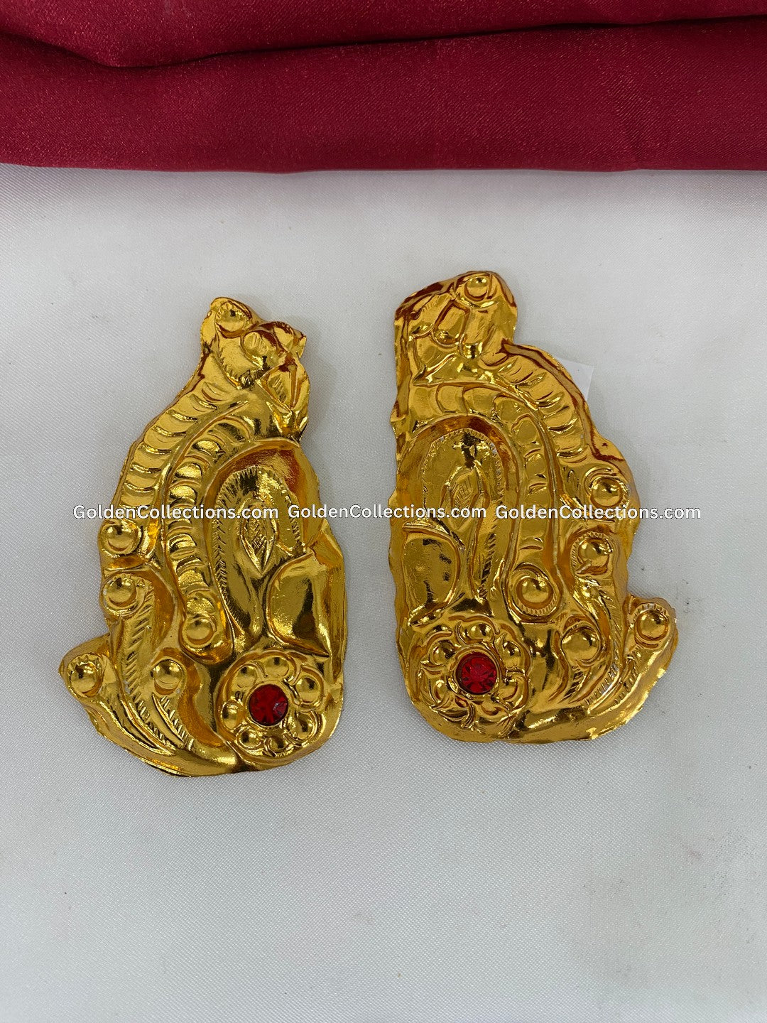 Amman Earrings - Goddess Alangaram - GoldenCollections DGE-023