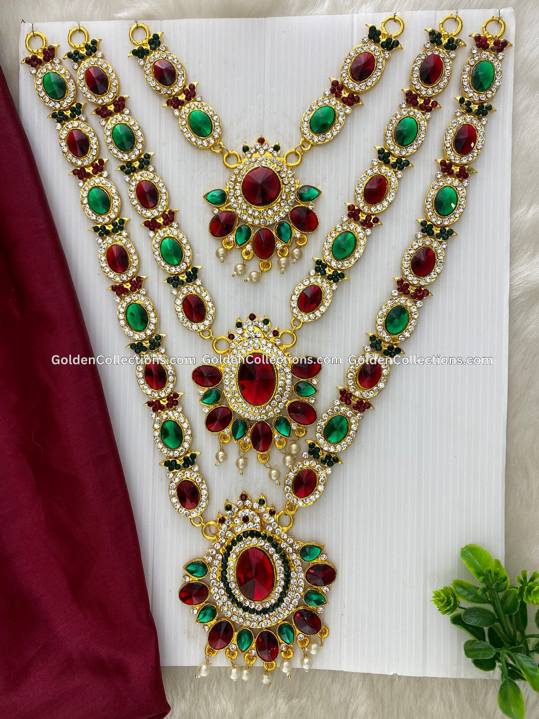 Amman Jewellery Set Collection - GoldenCollections DLN-041