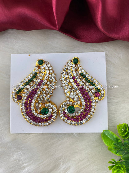 Amman Karna Pathakkam Jewellery - Elegant Divine Earrings - DGE-148