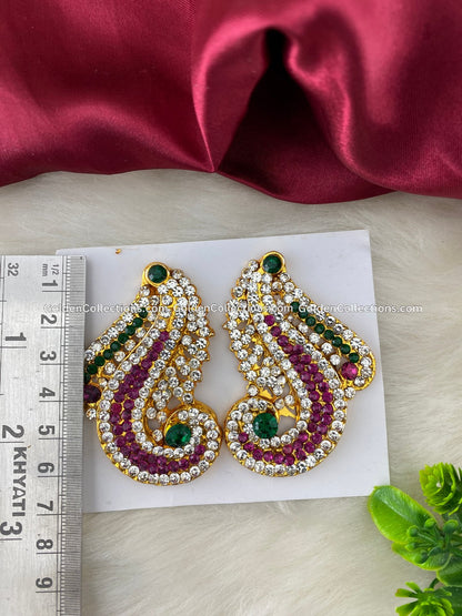 Amman Karna Pathakkam Jewellery - Elegant Divine Earrings - DGE-148 2