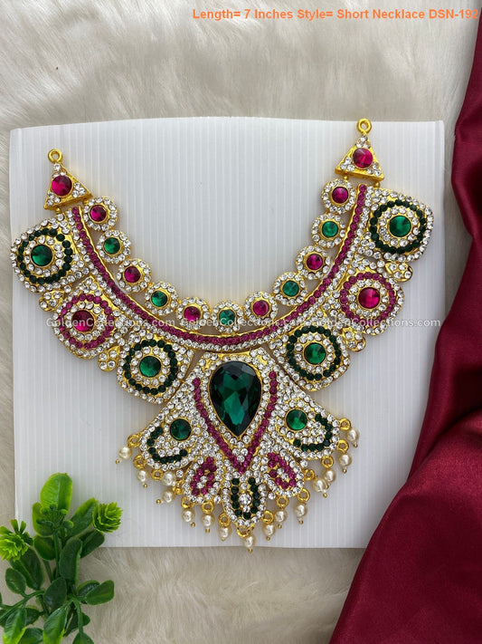 Amman Short Necklace - Sacred Deity Jewellery Set - DSN-192