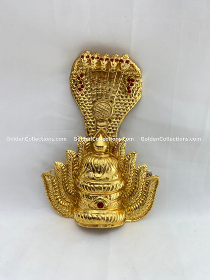 Ammavari Gold Plated Crown Mukut - GoldenCollections DGC-018