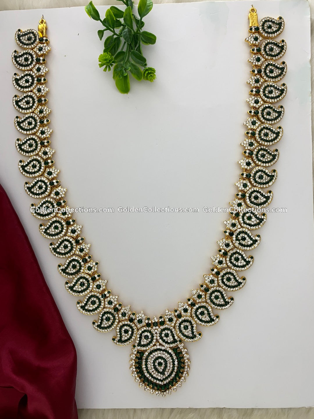Ammavaru Long Necklace - GoldenCollections DLN-043
