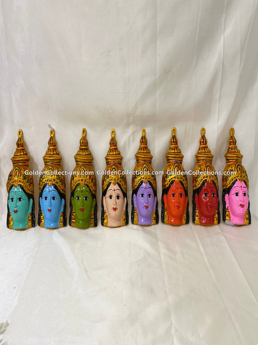 Ashtalakshmi Devi Faces 8 Set - GoldenCollections VDF-001