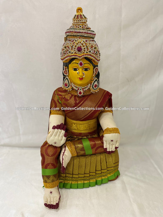 Varalakshmi Amman Idol Full Set 19 in Maroon VVD065 for Varalakshmi Vratham pooja image 1