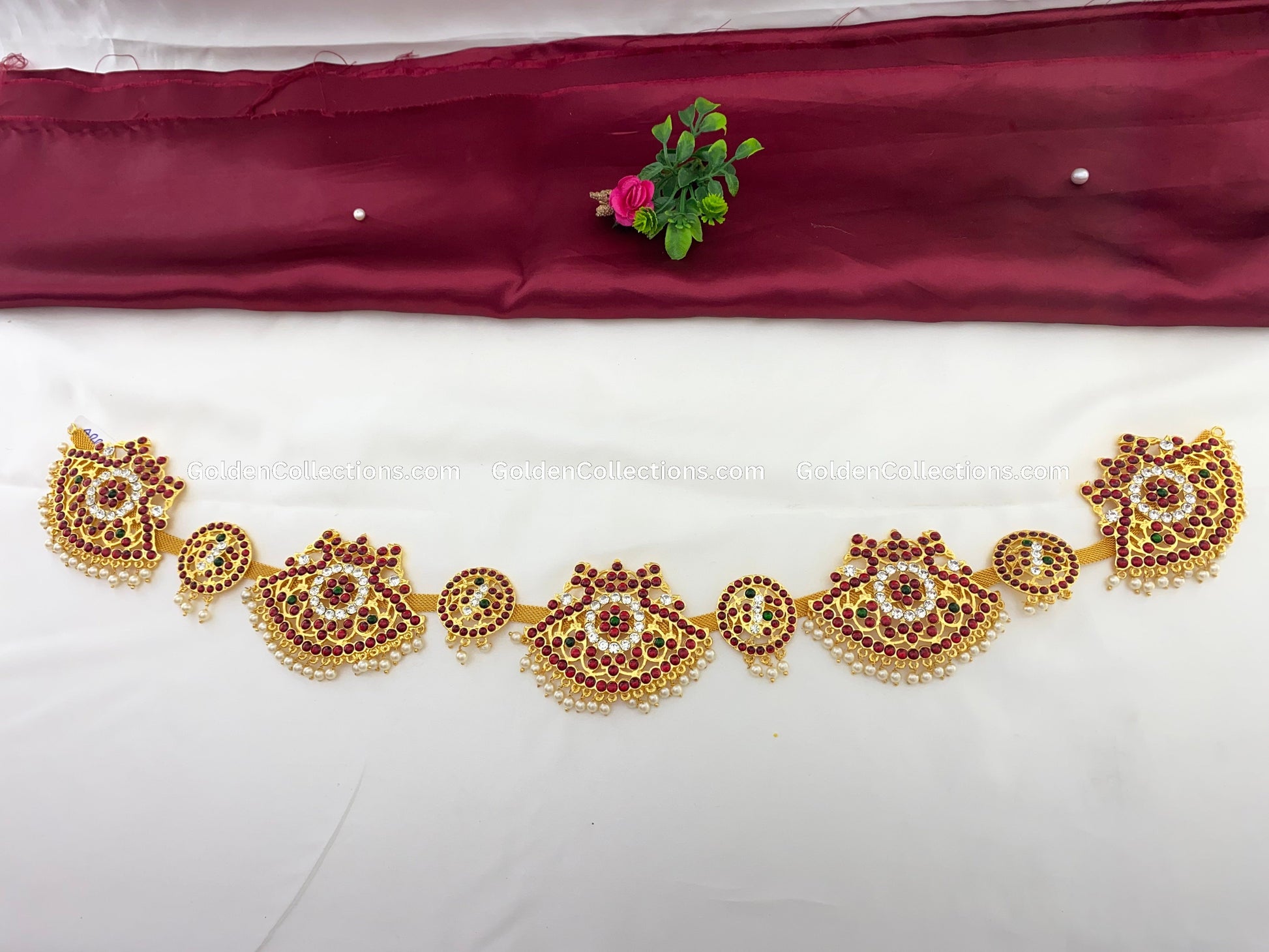 Bharatanatyam Dance Accessories - Temple Jewelry Vaddanam BWB-017 3