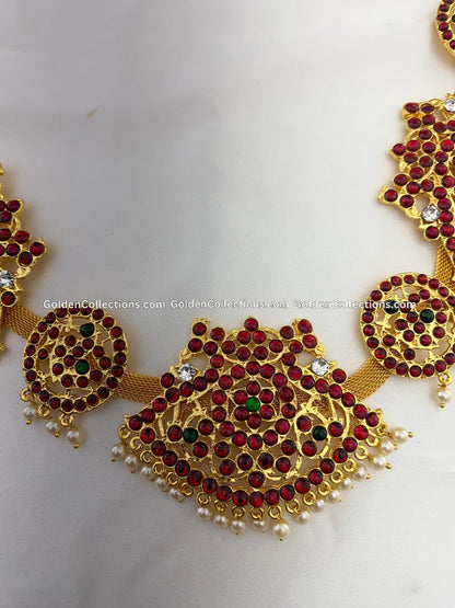 Bharatanatyam Dance Belt - Temple Jewelry Waist Belt BWB-002 2