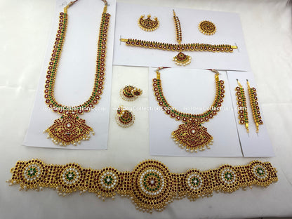 Bharatanatyam Jewellery Full Set by GoldenCollections BDS-024