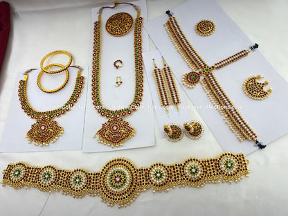 Bharatanatyam Jewellery Set - Traditional by GoldenCollections BDS-001 2
