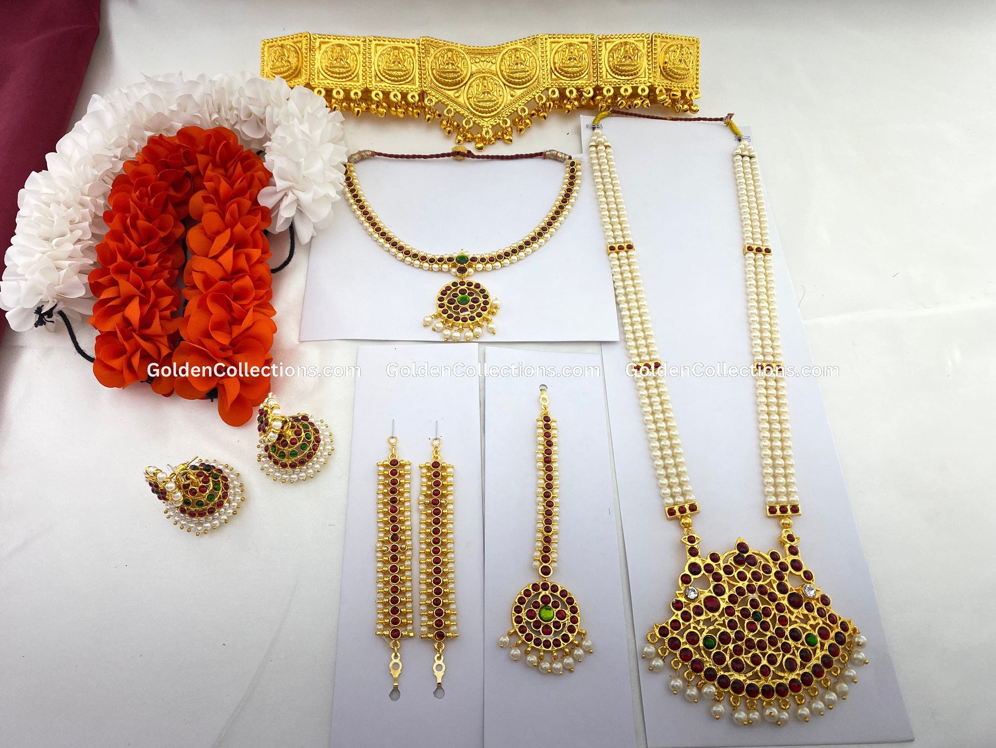 Bharatanatyam Jewellery Sets - Tradition by GoldenCollections BDS-030