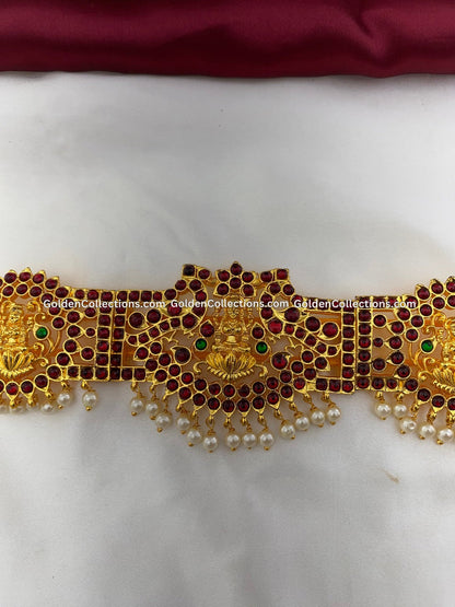 Bharatanatyam Jewellery Waist Belt - GoldenCollections BWB-008 2