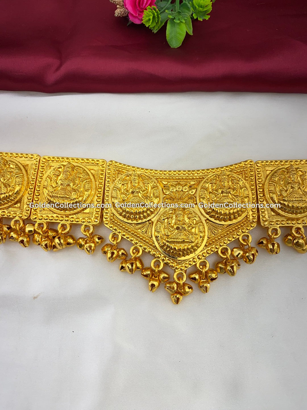 Bharatanatyam Temple Jewelry Vaddanam - GoldenCollections BWB-015 2