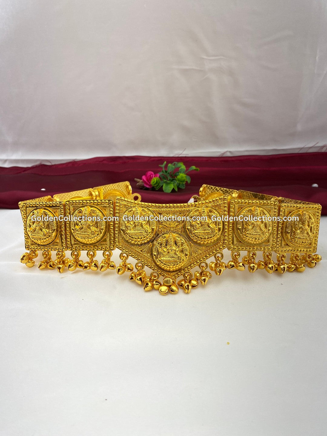 Bharatanatyam Temple Jewelry Vaddanam - GoldenCollections BWB-015 3