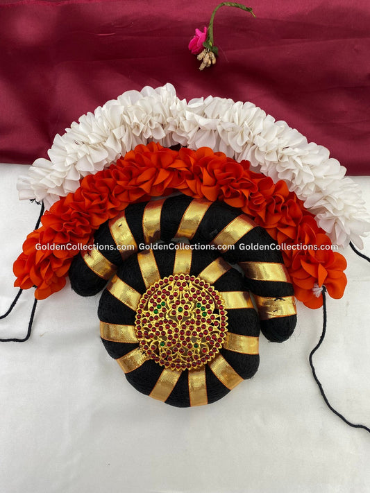 Bharatanatyam hair bun decoration ideas - GoldenCollections