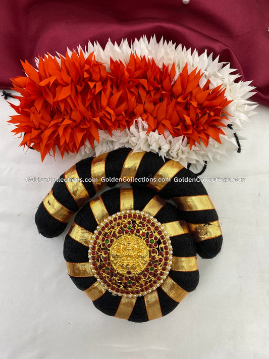 Bharatanatyam hair bun jewelry suppliers - GoldenCollections
