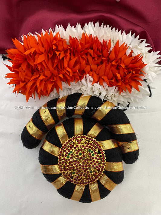 Bharatanatyam hair bun ring purchase - GoldenCollections