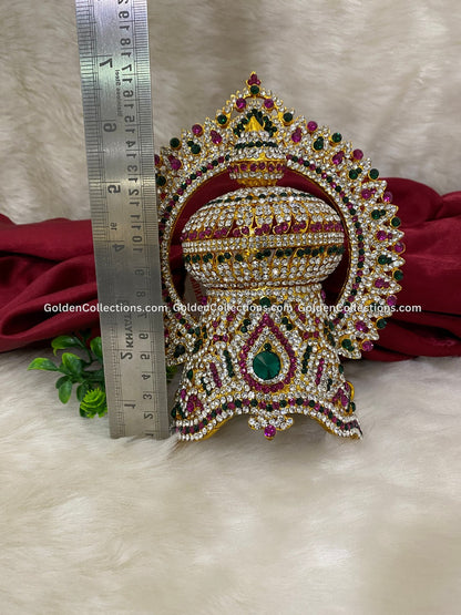 Buy Traditional Indian God Goddess Mukut Kireedam - DGC-0188 2