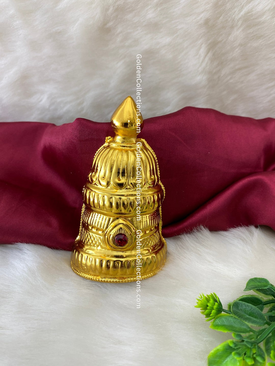 Deity Crown Gold Plated - Hindu Goddess - Online Exclusive - DGC-234