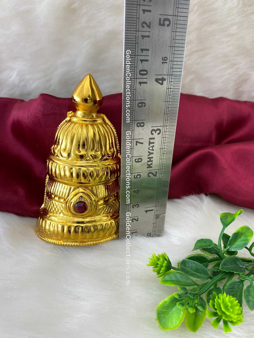 Deity Crown Gold Plated - Hindu Goddess - Online Exclusive - DGC-234 2