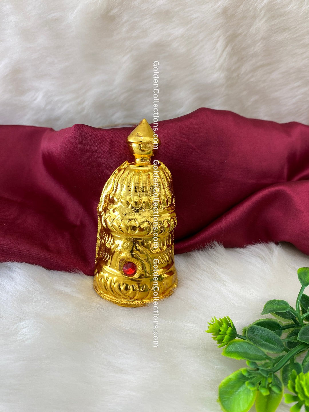Deity Crown Kireedam - Gold Plated - Hindu Goddess - DGC-229