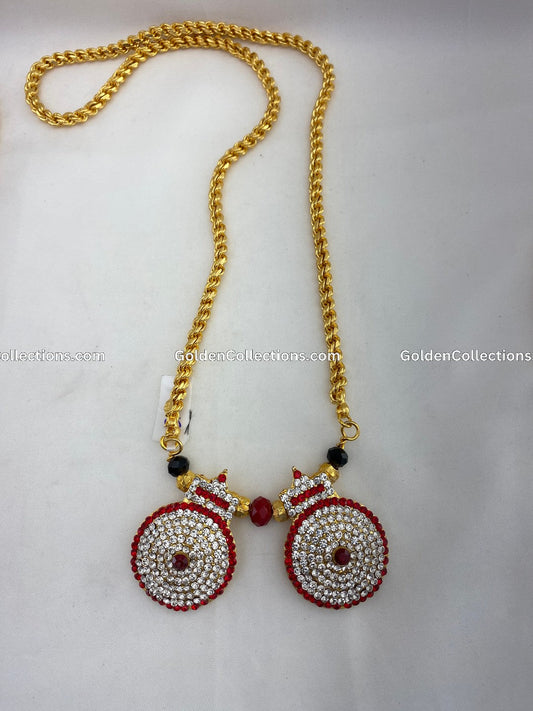 Deity Mangalsutra - Goddess Pustal Chain - GoldenCollections GPT-013