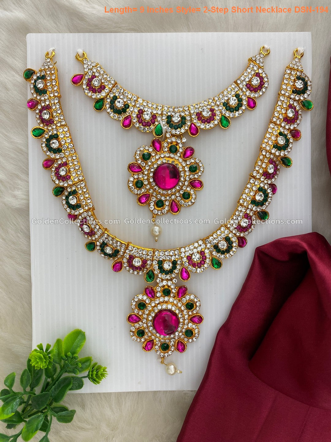 Deity Short Haram - Hindu Goddess Jewellery - Buy Now - DSN-194