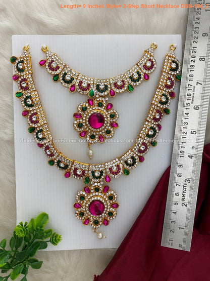 Deity Short Haram - Hindu Goddess Jewellery - Buy Now - DSN-194 2