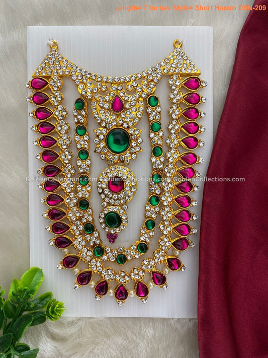Deity Short Necklace - Ornate Hindu Goddess Jewellery - DSN-209