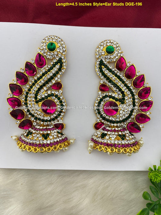 Deity ear ornaments adornments - GoldenCollections DGE-196