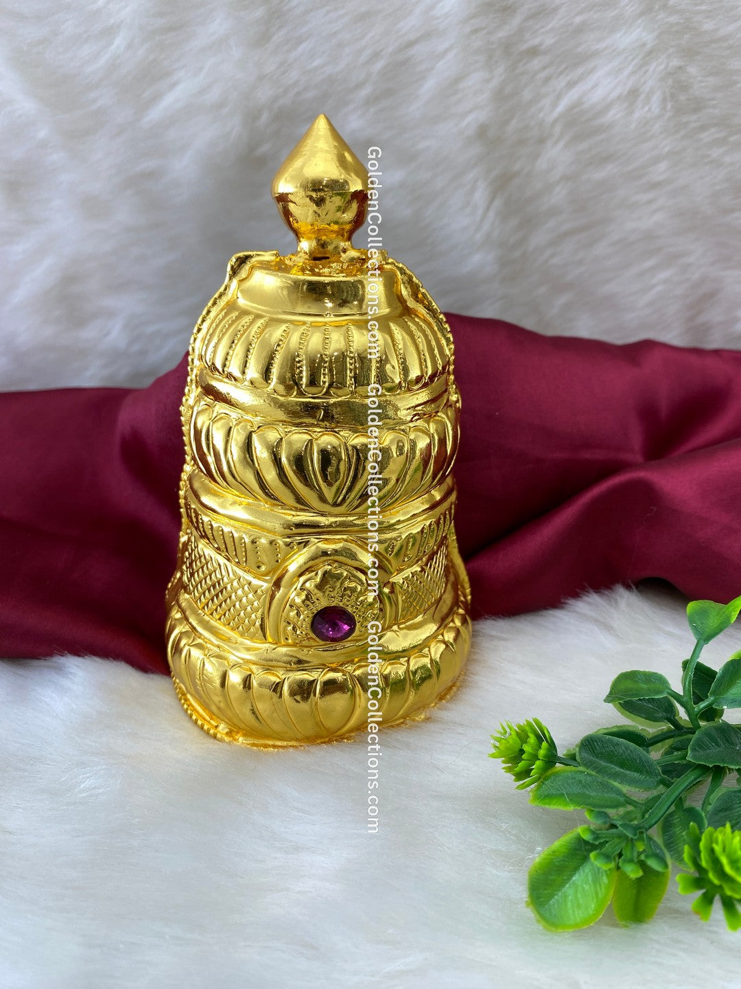 Divine Amman Kireedam Crown - Gold Plated - DGC-208