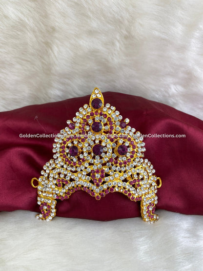 Divine Amman Kireedam Crown for Diety Alangaram - Online - DGC-0168