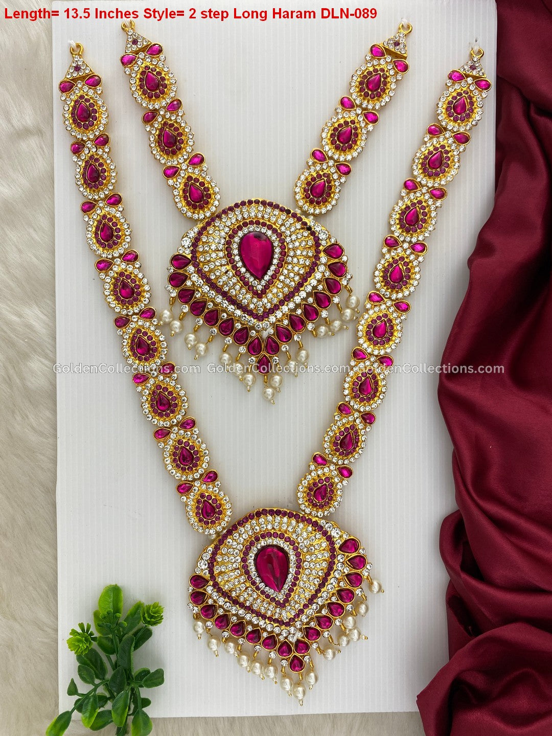 Divine Aura Long Haram - Hindu Deity Jewellery DLN-089