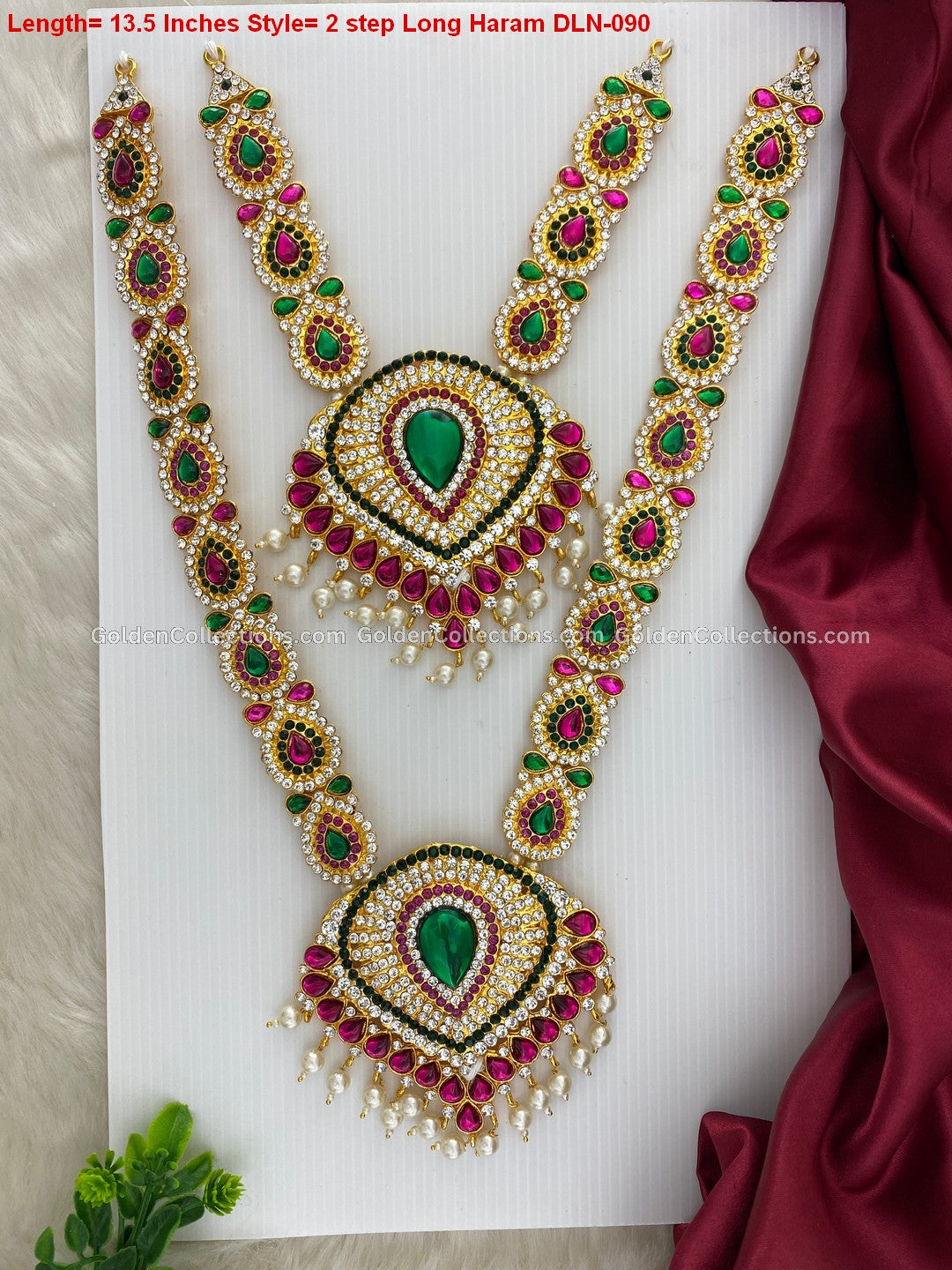 Divine Aura Long Haram - Hindu God Jewellery DLN-090
