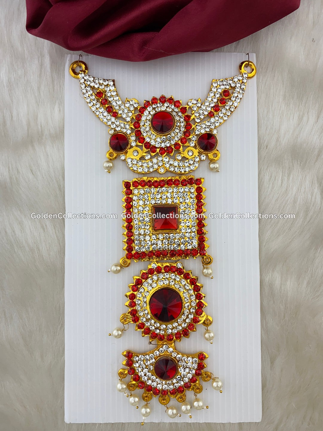 Divine Aura Short Haram - Hindu God Jewellery DSN-134