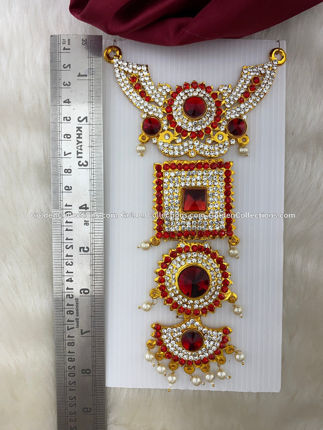 Divine Aura Short Haram - Hindu God Jewellery DSN-134 2