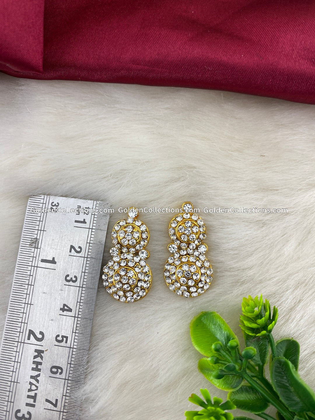Divine Earrings for Deity - GoldenCollections DGE-106 2