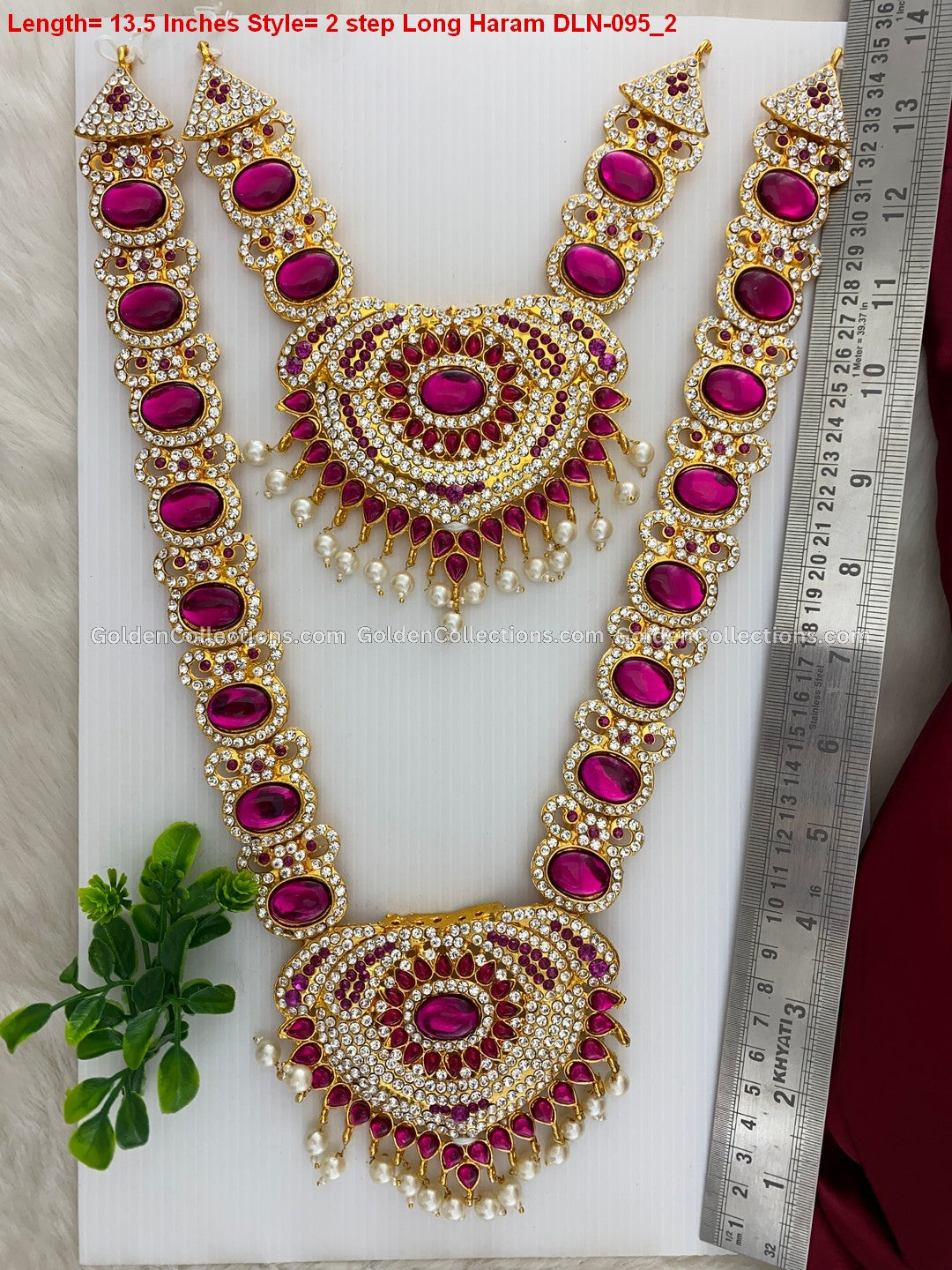 Divine Goddess Lakshmi Jewellery - Deity Long Haram DLN-095 2