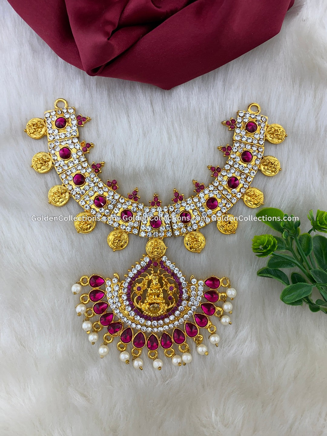 Divine Goddess Lakshmi Jewellery - Deity Short Haram DSN-062
