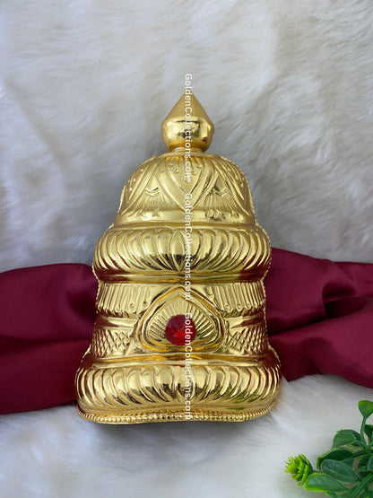 Divine Gold Plated Mukut - Deity Alangaram - Online Shopping - DGC-248
