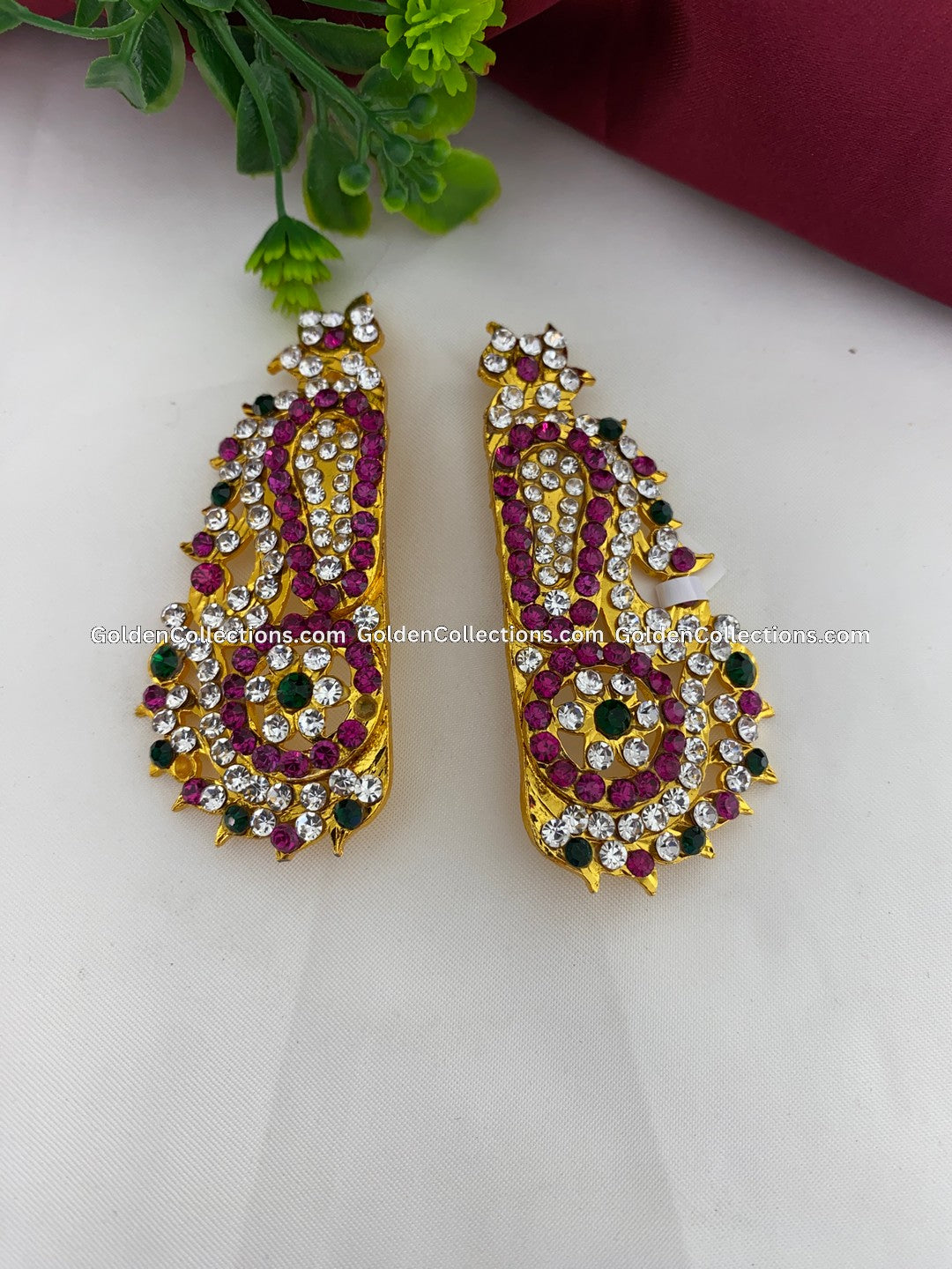 Divine Karna Pathakam Earrings - GoldenCollections DGE-050